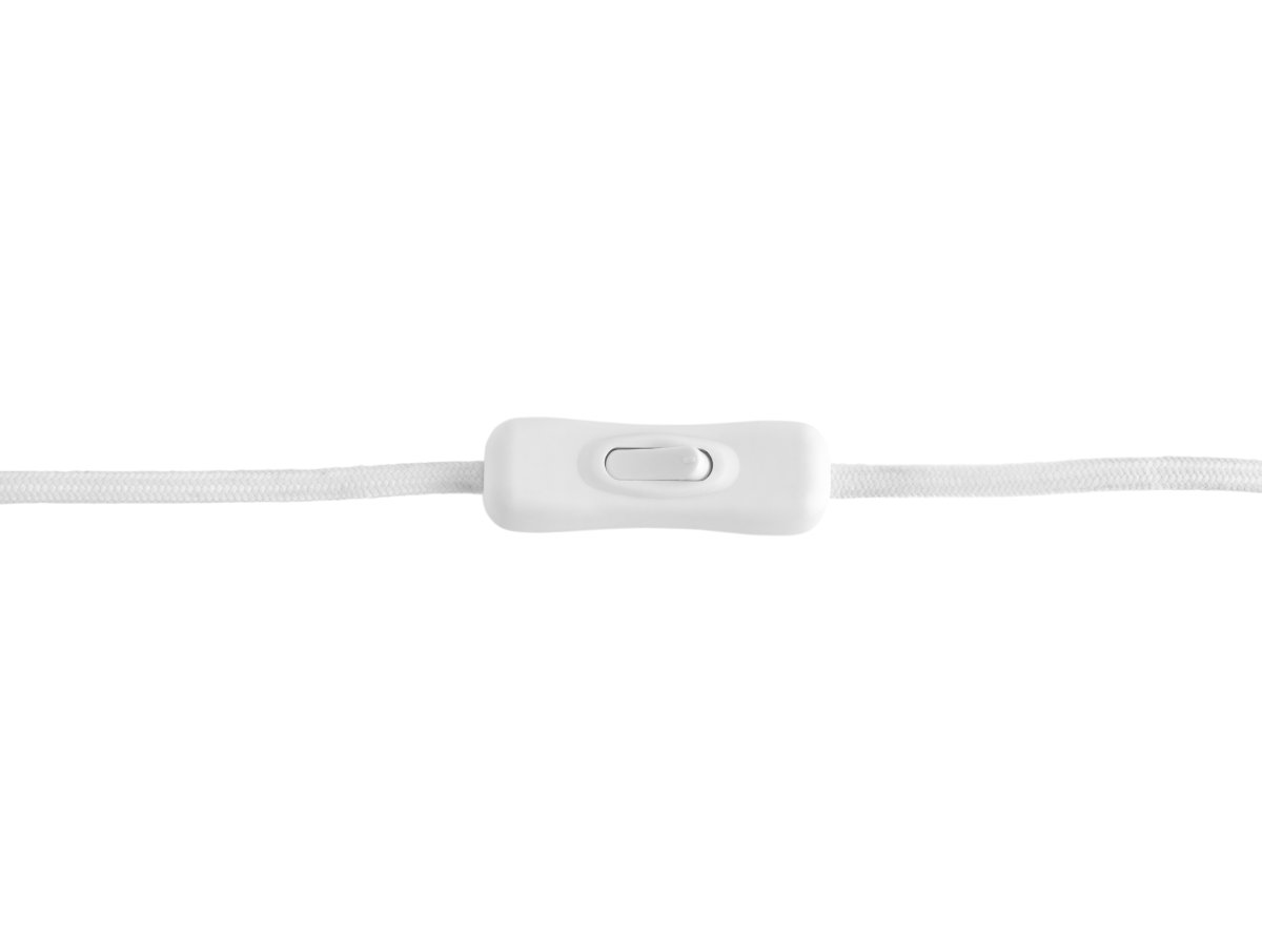 Gozar 27cm Hvit bordlampe Fra Leitmotiv - Den myke soppformen og den skinnende overflaten skaper en behagelig lysfordeling og et harmonisk uttrykk.