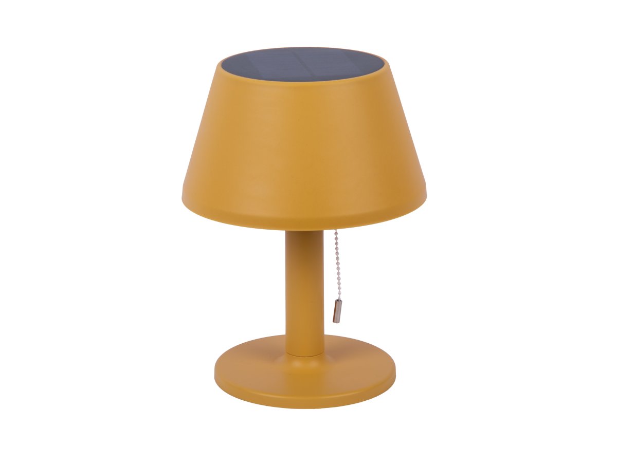 Esfera 26cm Gul solcellelampe Fra Leitmotiv - Esfera er en stilig solcellelampe laget av plast med en m&oslash;rk gul finish, perfekt for b&aring;de innend&oslash;rs og utend&oslash;rs bruk.