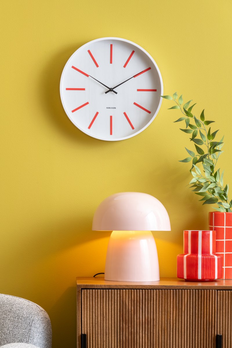 Masivo Seta 34cm Rosa bordlampe Fra Leitmotiv - Lampens avrundede former skaper en harmonisk følelse og gjør den til en tydelig interiørdetalj.