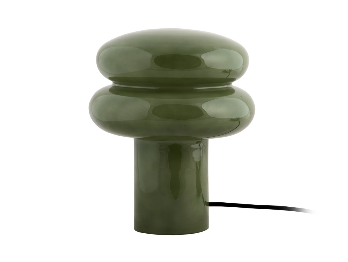 Incesante 24cm Grønn bordlampe Fra Leitmotiv - Incesante er en skulpturell bordlampe laget utelukkende av glass med en dyp grønn skjerm som gir et varmt og stemningsfullt lys.
