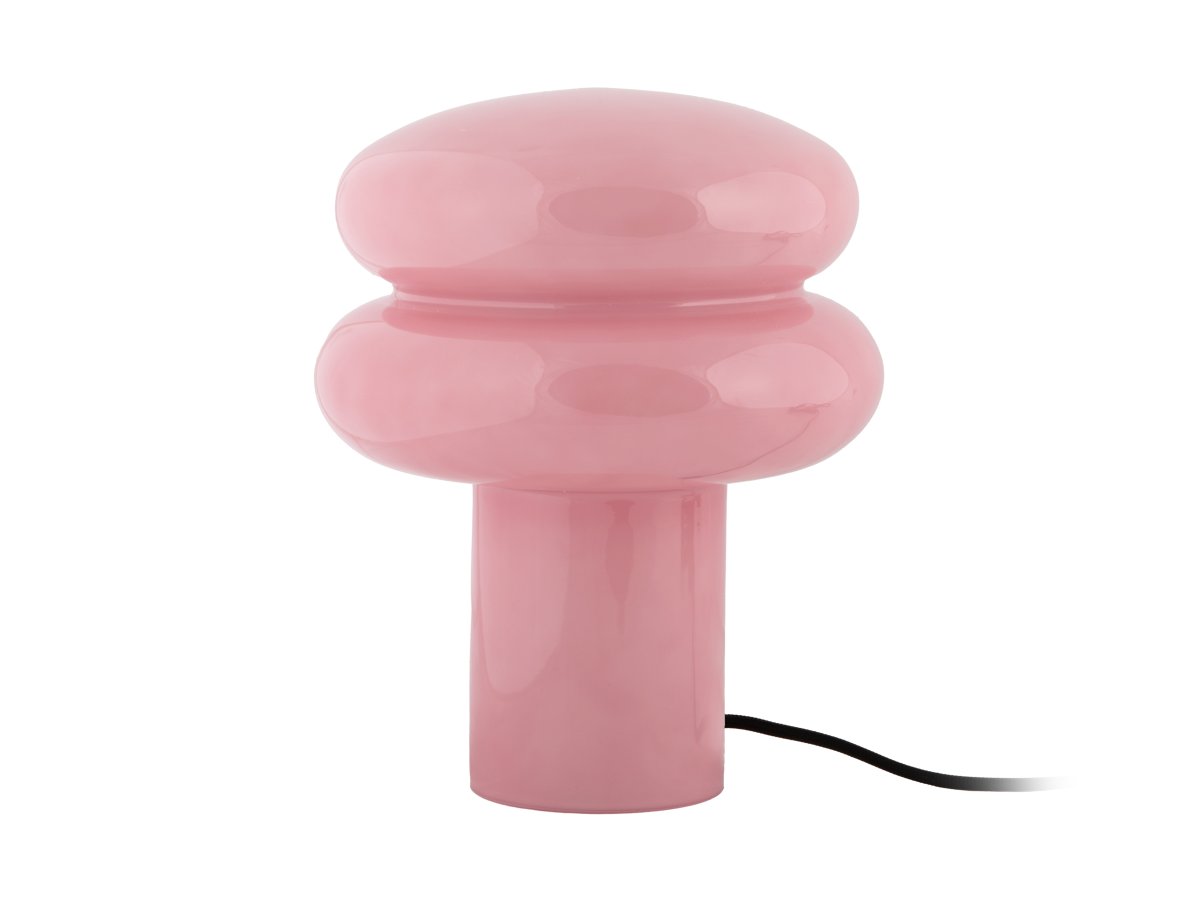 Incesante 24cm Rosa bordlampe Fra Leitmotiv - Incesante er en skulpturell bordlampe laget utelukkende av glass med en rosa skjerm som gir et varmt og stemningsfullt lys.