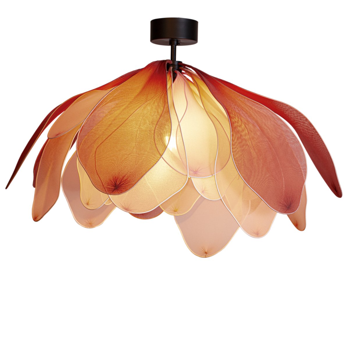 Lou Lou Ø80 Rosa plafond Fra By Rydéns - Lou Lou blir ikke bare en lyskilde, men ogs&aring; et kunstverk i hjemmet ditt, og dens tilpassbare stil gj&oslash;r den til en perfekt interi&oslash;rdetalj for &aring; skape en unik atmosf&aelig;re.