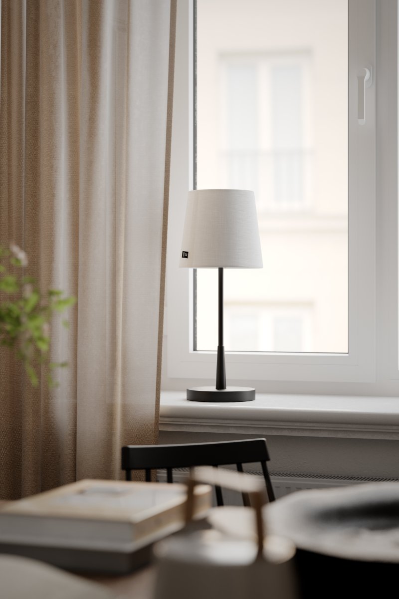 Lumi 48cm Matt svart bordlampe Fra By Rydéns - Lumi er en moderne bordlampe med et moderne design.