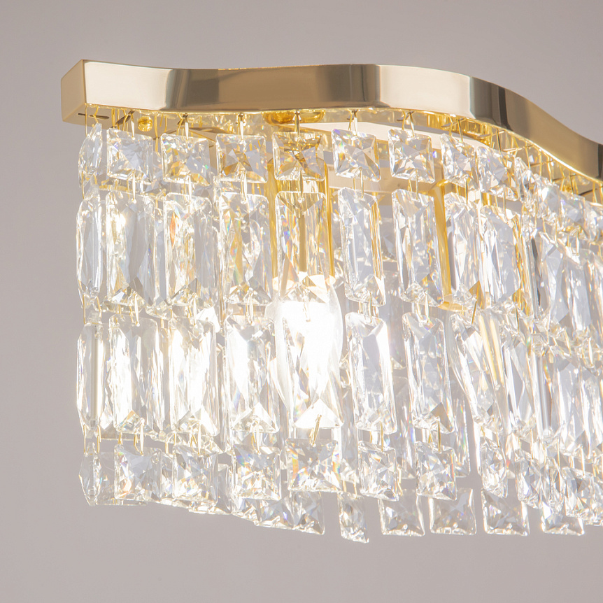 Dune 93cm Gull krystall Fra Maytoni - Dune er et elegant metallkrystallanheng med en eksklusiv gullfinish.