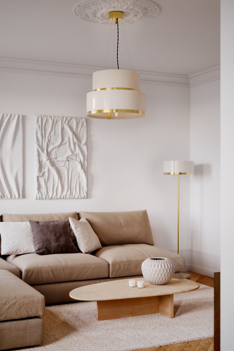Marcel Ø50 Hvit Taklampe Fra By Rydéns - Uansett hvor den er plassert, blir den garantert et blikkfang!