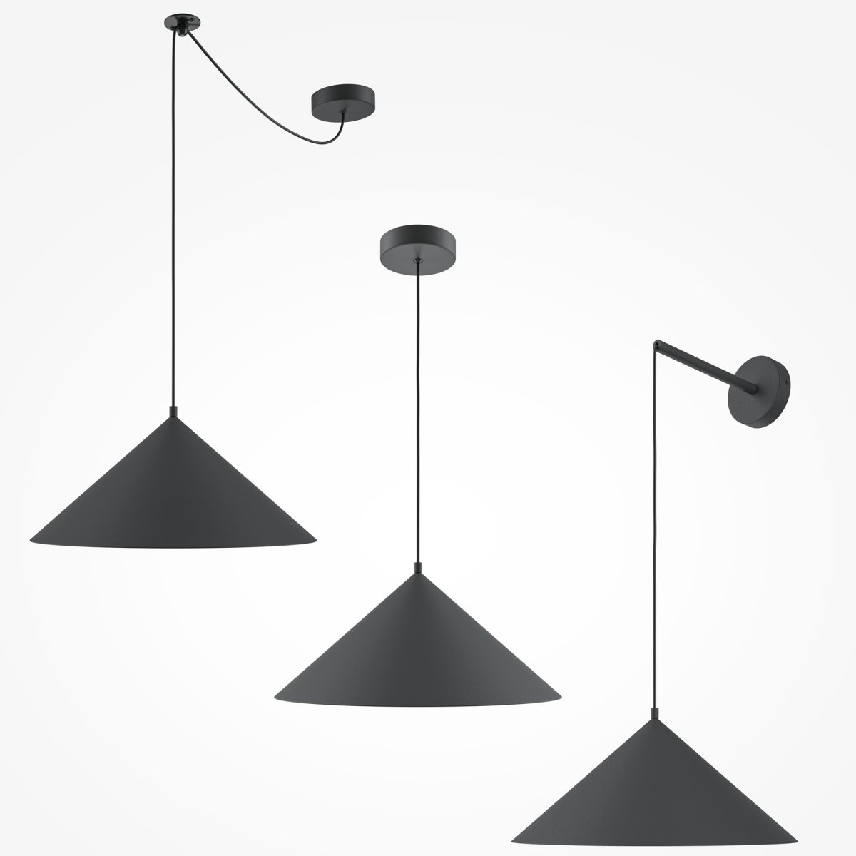 Basic colors Ø35 Svart Taklampe Fra Maytoni - Den enkle, men sofistikerte formen gjør den til et utmerket valg for alle rom der du ønsker å skape et stilig og tidløst uttrykk.