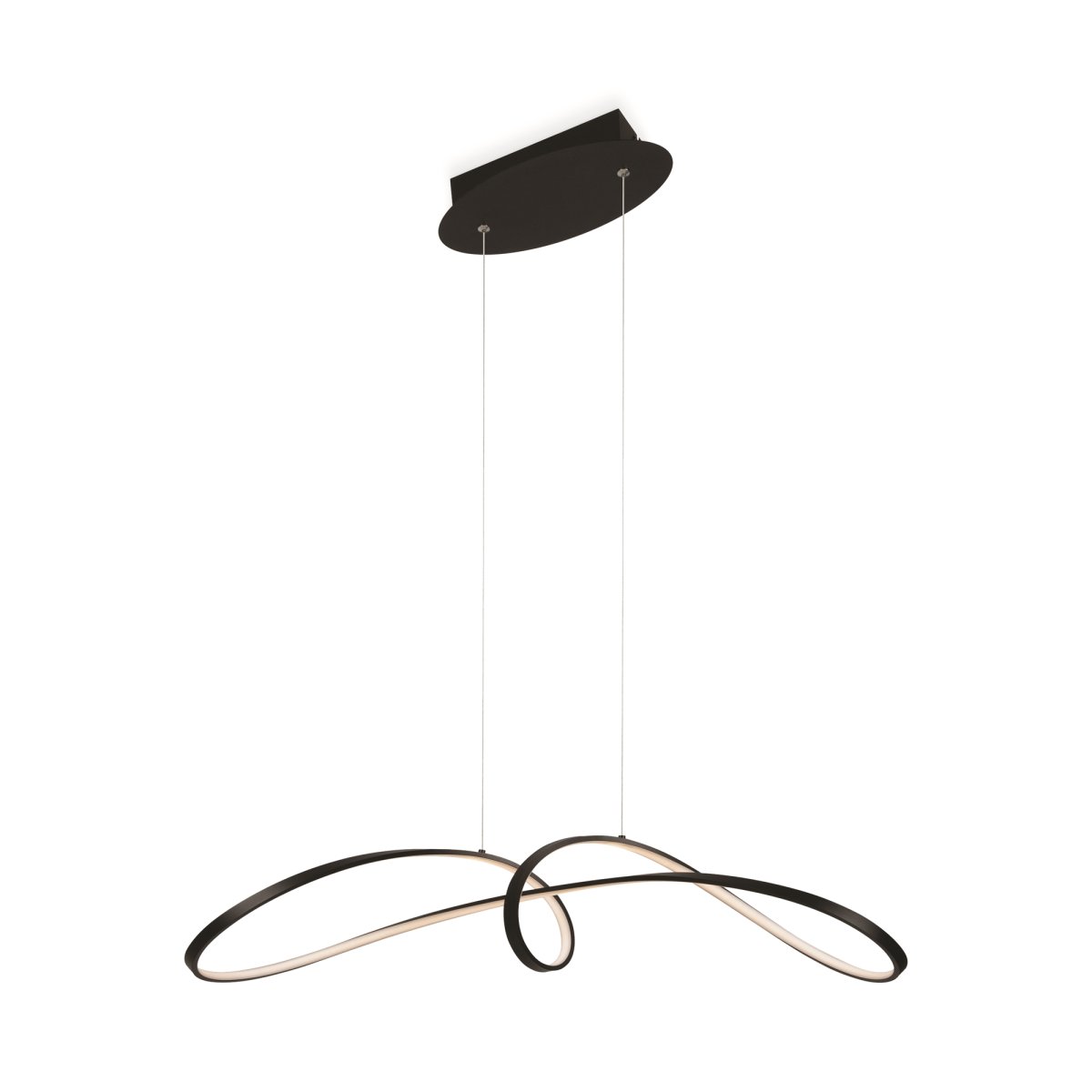 Curve 92cm Svart Taklampe Fra Maytoni - Curve blir en imponerende funksjon i ethvert moderne interiør og setter tonen for et stilig og sofistikert hjem.