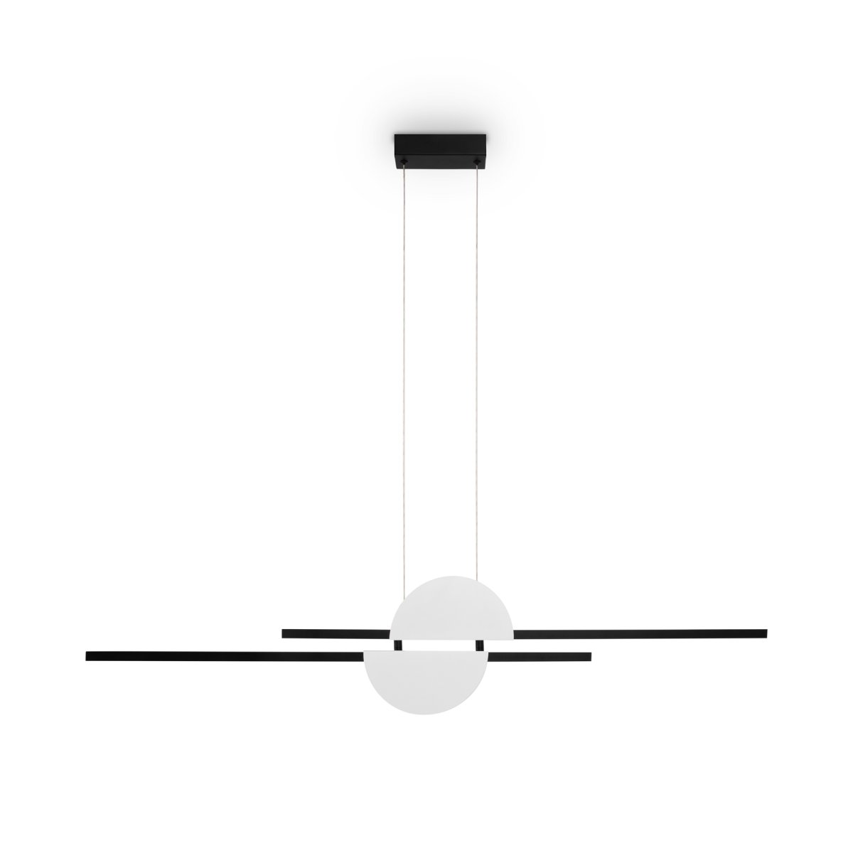 Skyline 110cm Svart Taklampe Fra Maytoni - Med en innebygd LED-lyskilde og en fargetemperatur på 4000K bringer denne pendelen både stil og funksjonalitet til hjemmet ditt.
