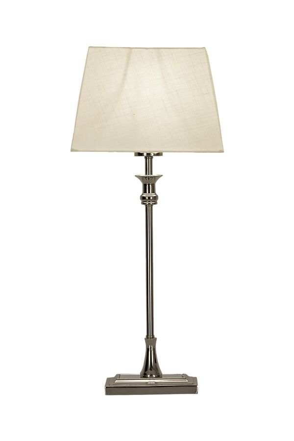 Anette 55cm Sølv bordlampe Fra Aneta Lighting - Skap en elegant atmosfære i hjemmet ditt med denne stilige bordlampen.