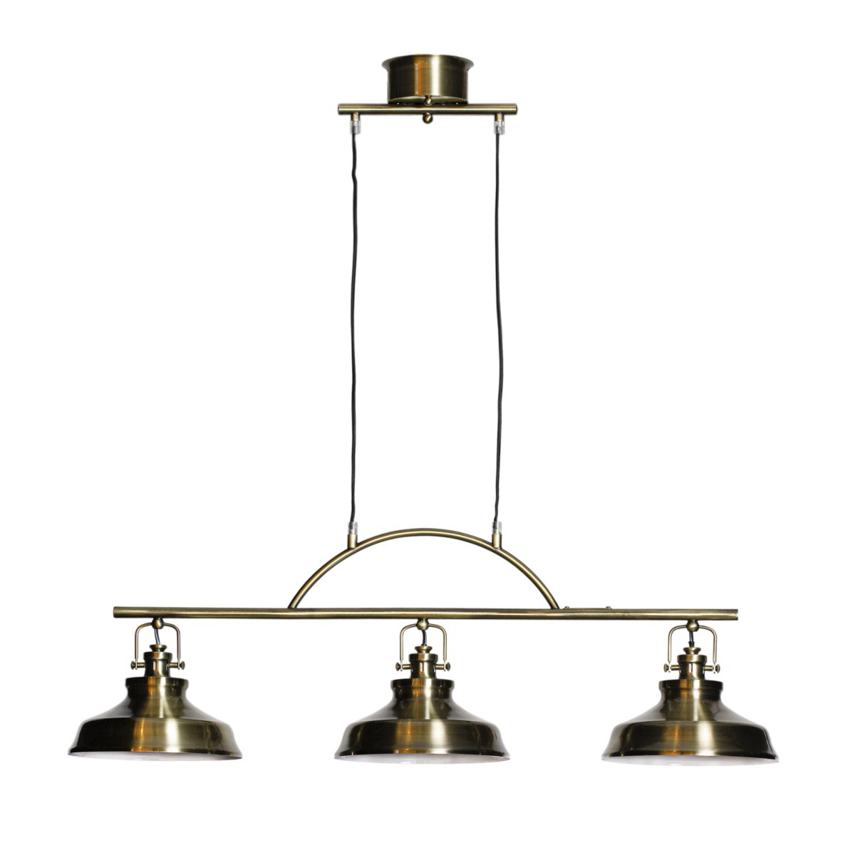 New Haven 96cm Messing Taklampe Fra Cottex - New Haven taklampe i metall med messingfinish er en elegant og industriell lampe som gir et trendy preg til rommet.
