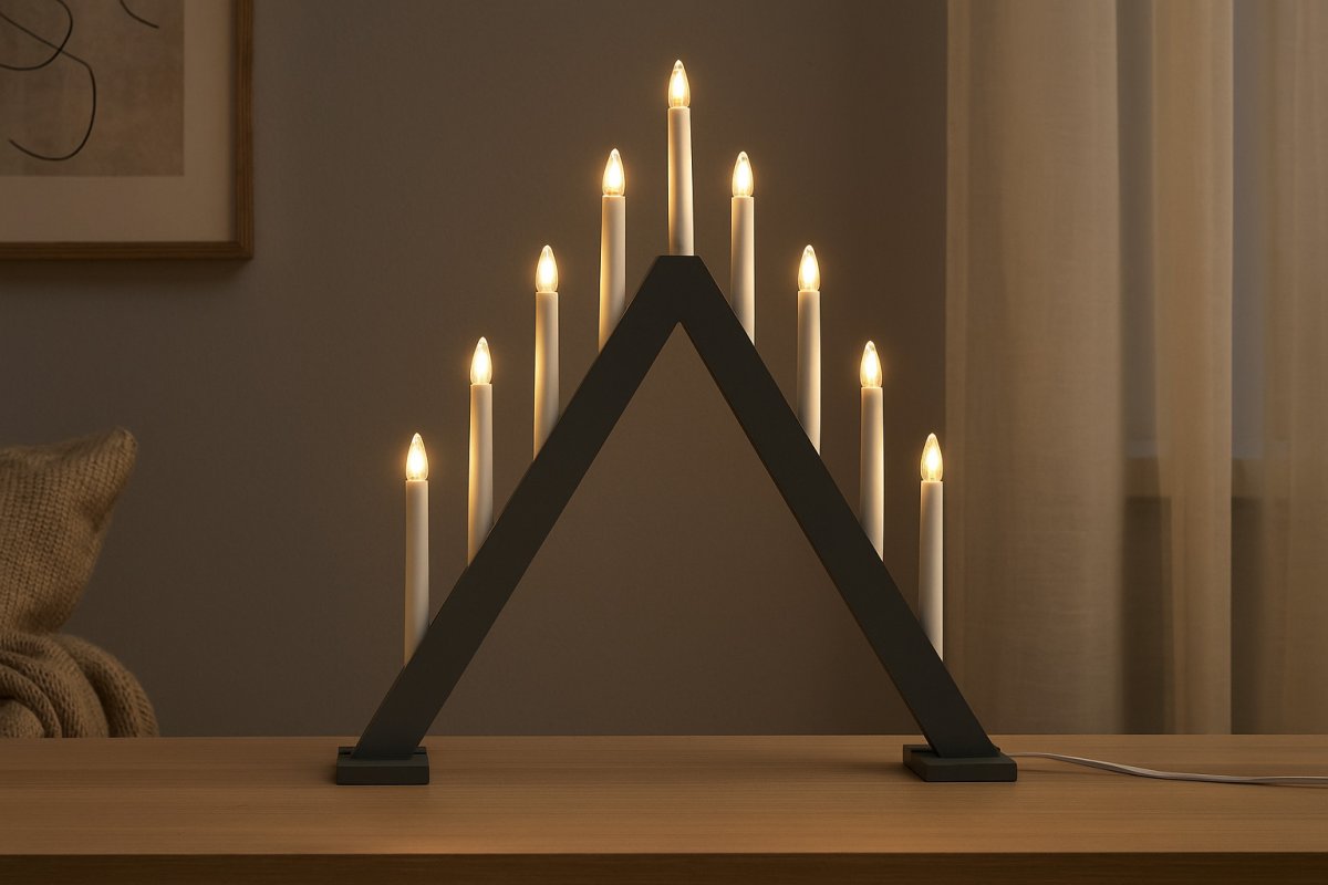 Nova 11 Grå Fra Pixie Design - Det anbefales &aring; plassere den i vinduet eller p&aring; byr&aring;et i stuen.