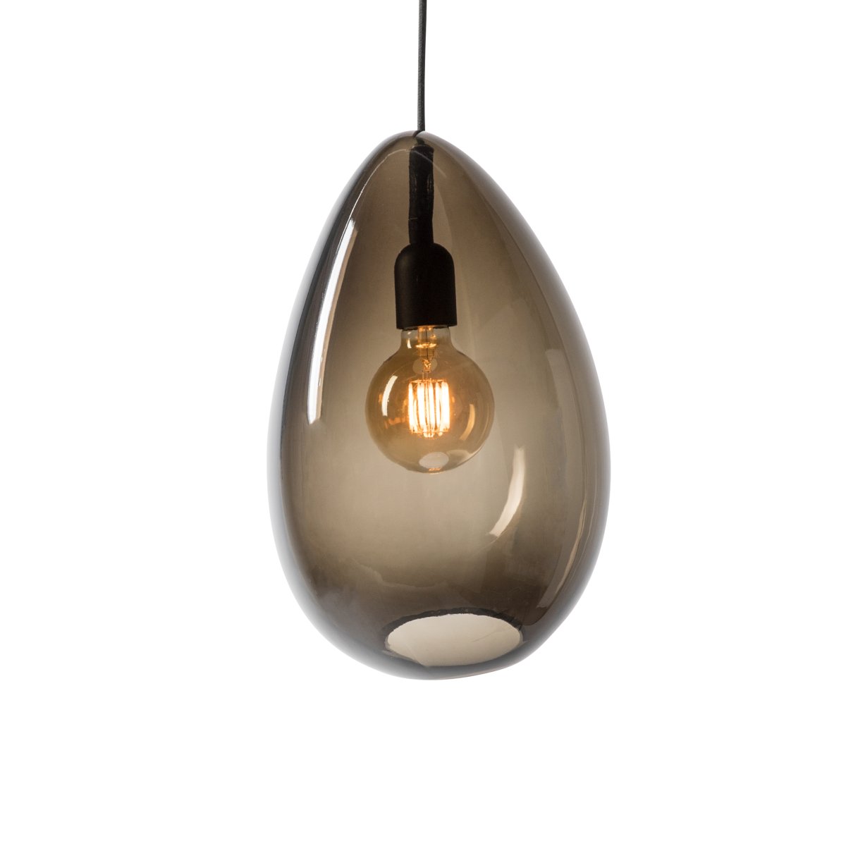 Ocean 32cm Røykfarget Taklampe Fra Belid - Ocean er et anheng som gir et nytt inntrykk fra alle vinkler.
