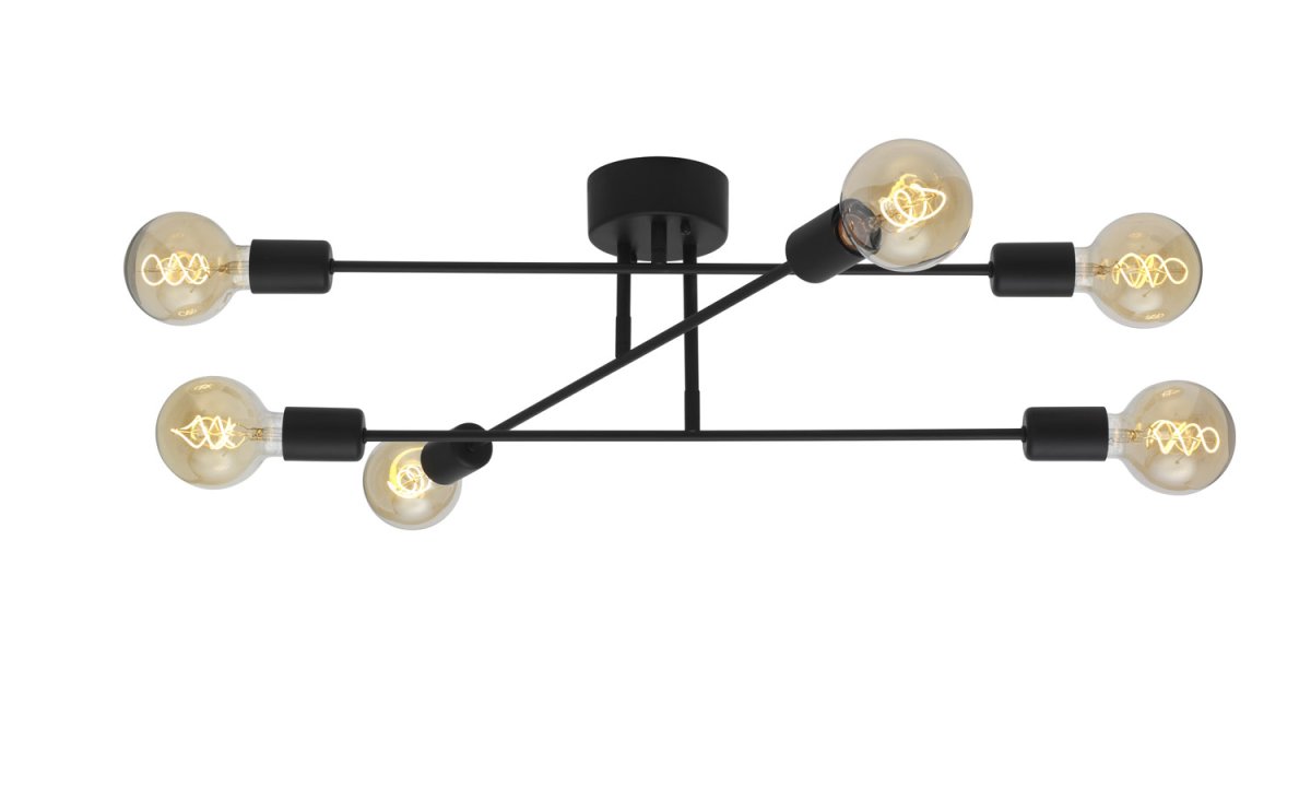 Baton 68cm Svart plafond Fra Cottex - Baton er en moderne taklampe som ikke bare sprer et behagelig lys i rommet, men ogs&aring; fungerer som en stilig interi&oslash;rdetalj.