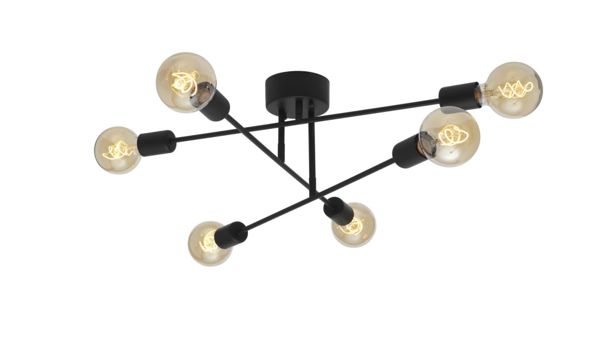 Baton 68cm Svart plafond Fra Cottex - Baton er en moderne taklampe som ikke bare sprer et behagelig lys i rommet, men ogs&aring; fungerer som en stilig interi&oslash;rdetalj.