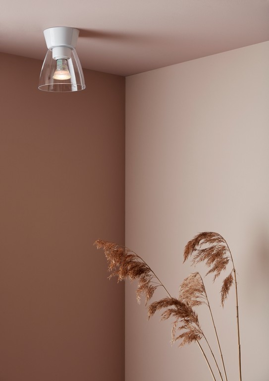 Bizzo Ø17 Blank hvit/transparent plafond Fra Belid - Godkjent for bad, men passer inn i de fleste rom i hjemmet ditt.