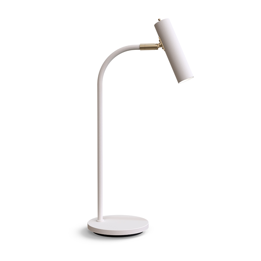 Slender 53cm Hvit struktur skrivebordslampe Fra Belid - Slender er en elegant bordlampe b&aring;de i farger og detaljer.