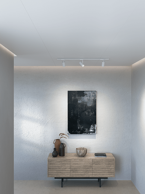 Tyson Sett Hvit struktur Fra Belid - Dette produktet passer perfekt inn i ethvert hjem med sitt stilige design og er utstyrt med GU10-stikkontakter, 3x10W effekt og en dimbar funksjon.