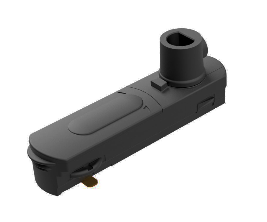 Zoom bilde av Pendeladapter Svart Fra Belid - Sort pendeladapter inkludert avlaster for Belids 1-fase skinne.