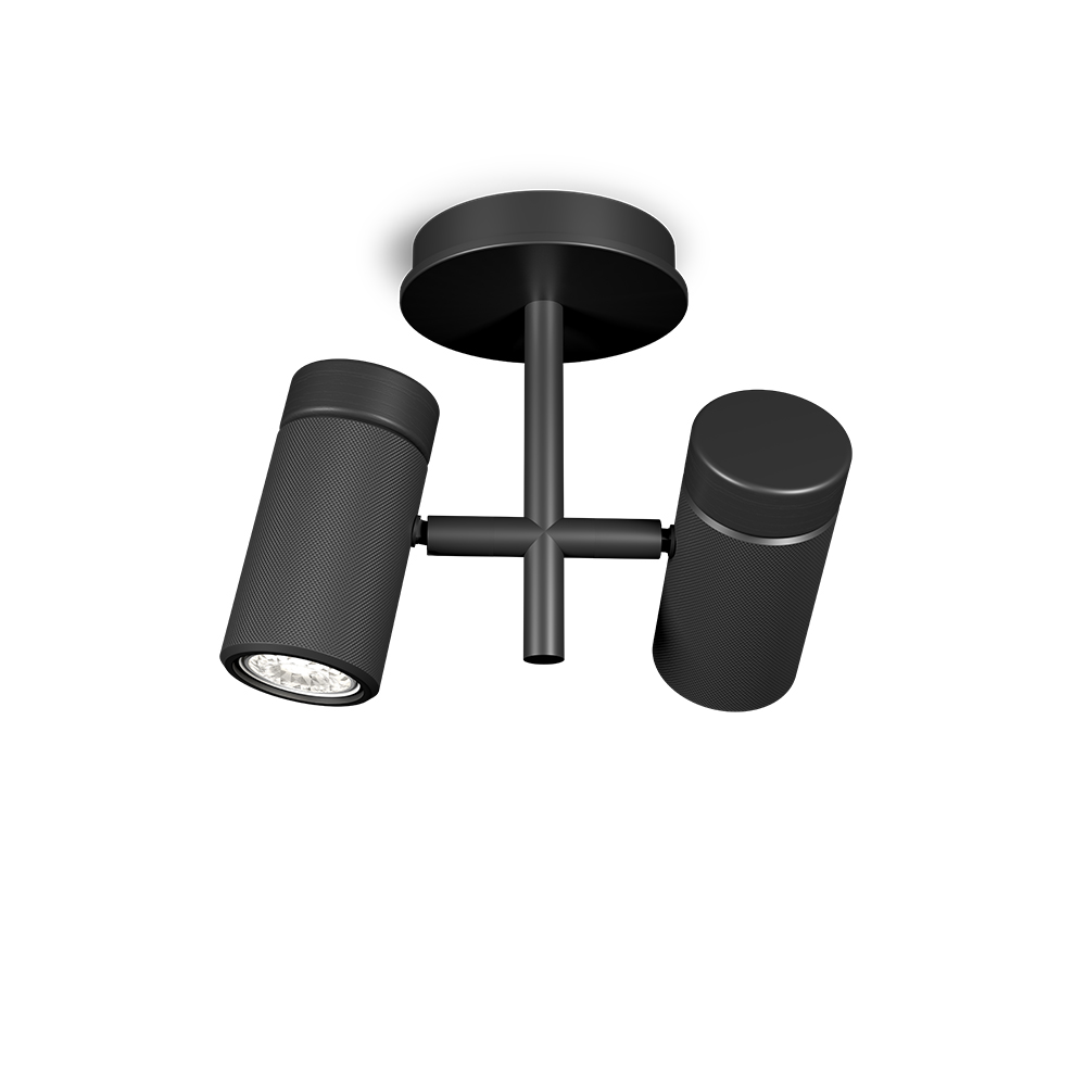 Holder 2 Svart spotlight Fra Herstal - Det kan se enkelt ut ved f&oslash;rste &oslash;yekast, men Holder-lampen er full av detaljer.
