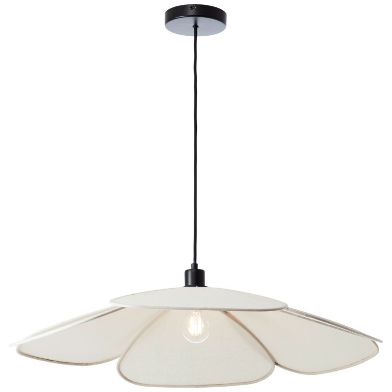 Capucine Ø77 Beige Taklampe Fra Brilliant - Denne unike pendellampen med et blomsterinspirert design er en elegant og kreativ detalj som vil forbedre hjemmet ditt.