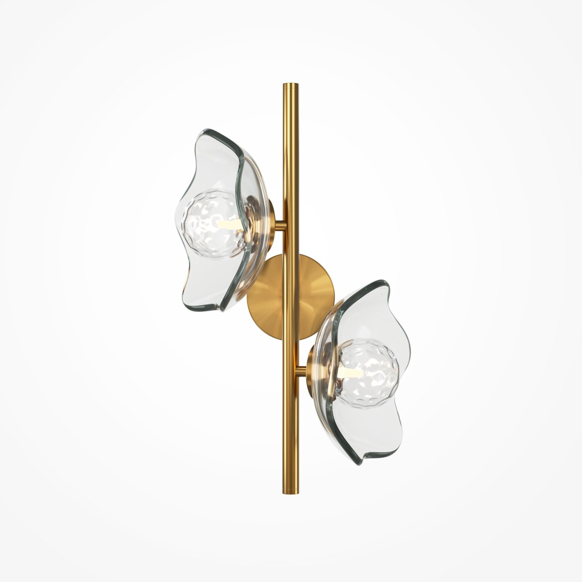 Miracle 2 Messing vegglampe Fra Maytoni - Miracle vegglampe er inspirert av japanske graveringer fra 1800-tallet og kombinerer orientalske kunstneriske teknikker med vestlig art deco-stil.