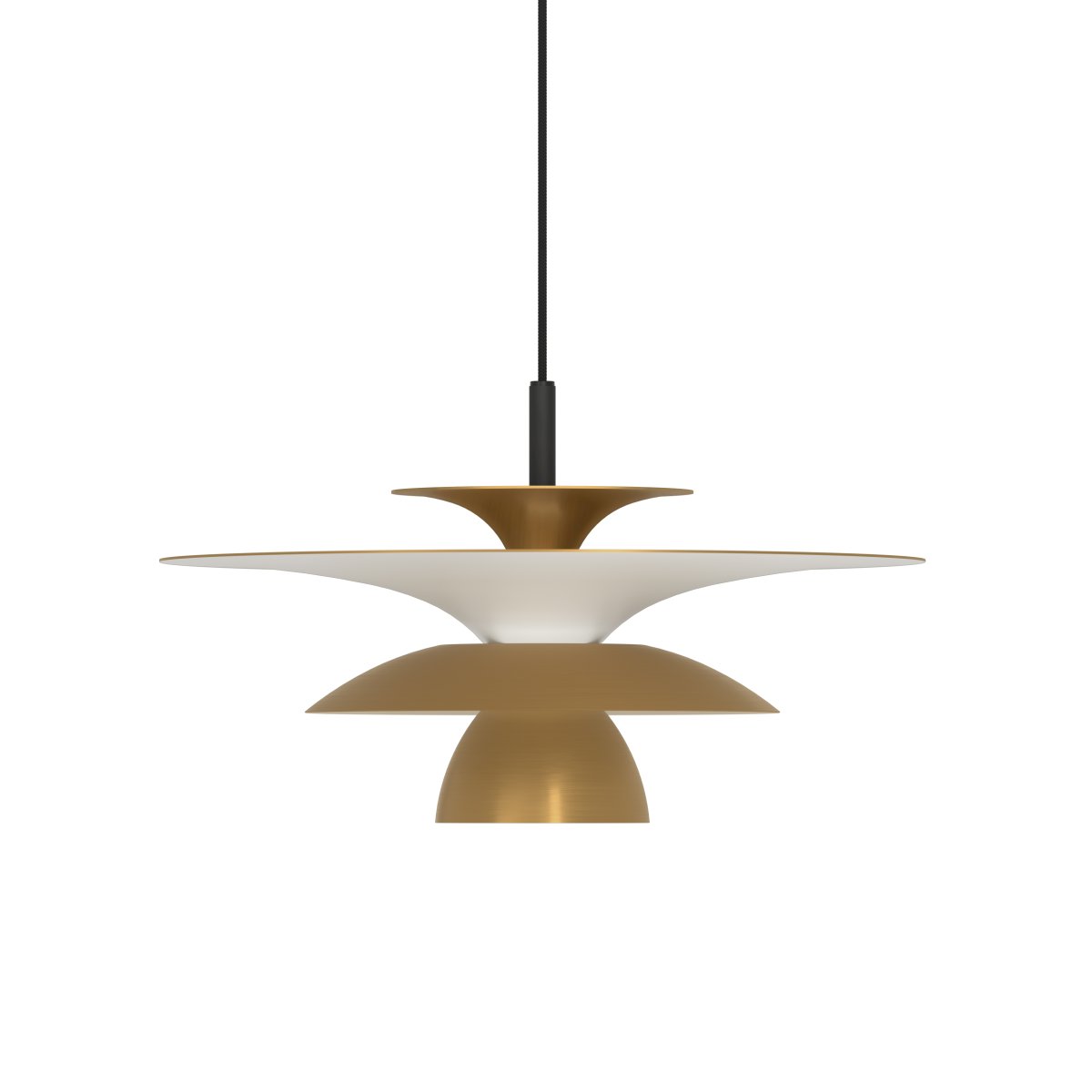 Picasso Ø38 Antikk messing Taklampe Fra Belid - Picasso er en vakkert designet taklampe laget av metall av h&oslash;y kvalitet, med skjermer i forskjellige st&oslash;rrelser for &aring; gi et mykt, diffust lys.