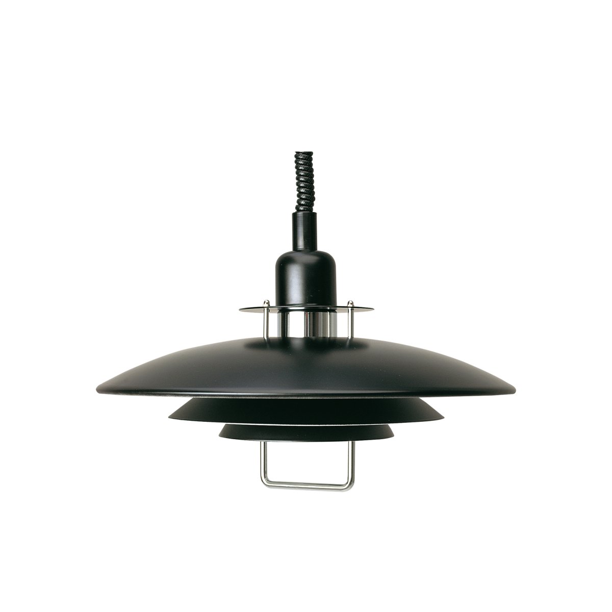 Zoom bilde av Primus II Ø43 Svart/krom Taklampe Fra Belid - Primus er en popul&aelig;r kj&oslash;kkenpendel med et tidl&oslash;st design som har blitt tilpasset trender gjennom &aring;rene.