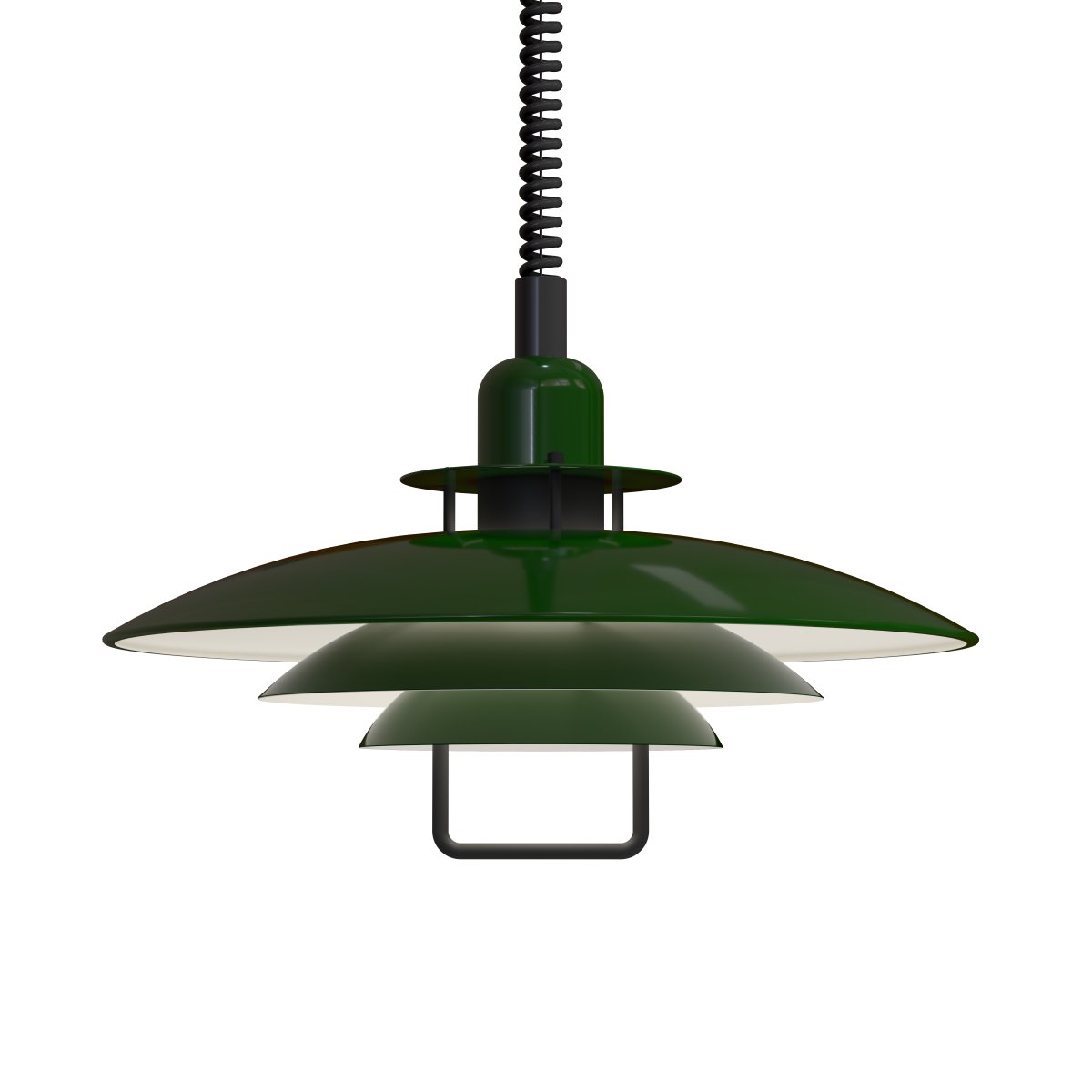 Zoom bilde av Primus II Ø43 Grønn/svart Taklampe Fra Belid - Primus er en popul&aelig;r pendel med tidsriktig design som har blitt tilpasset trendene gjennom &aring;rene.