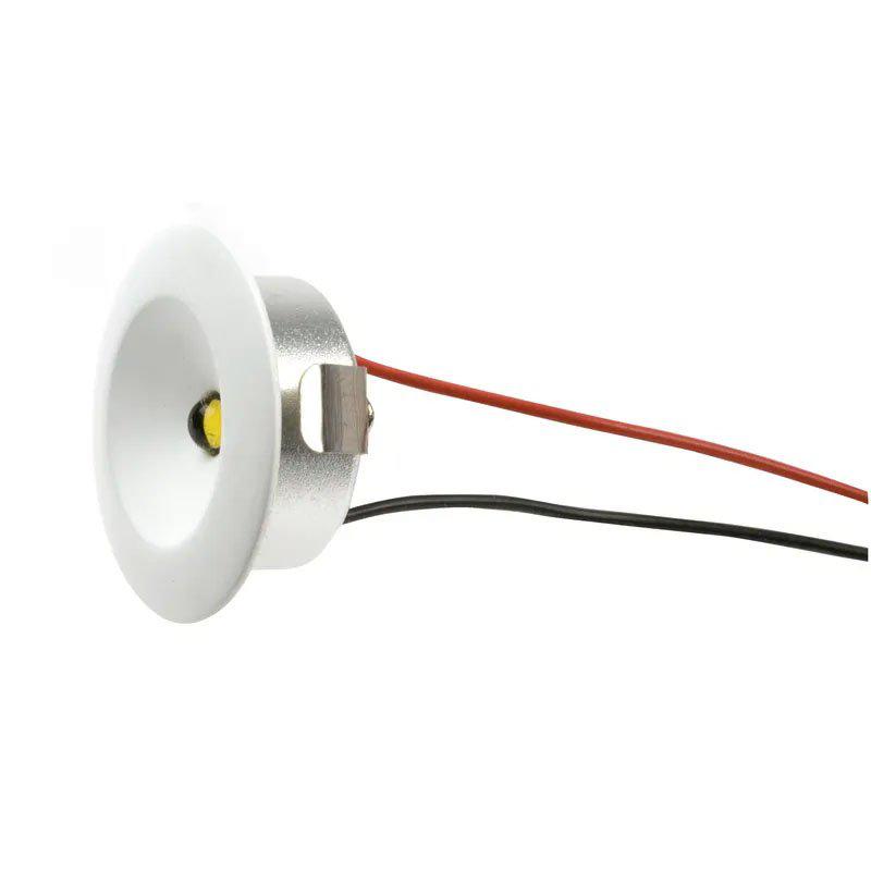 Q-32 Mini Downllight 3000K Hvit Fra Designlight - Mindre downlight p&aring; 1,2 W og en diameter p&aring; 32,5 mm, lavt energiforbruk og lang levetid.