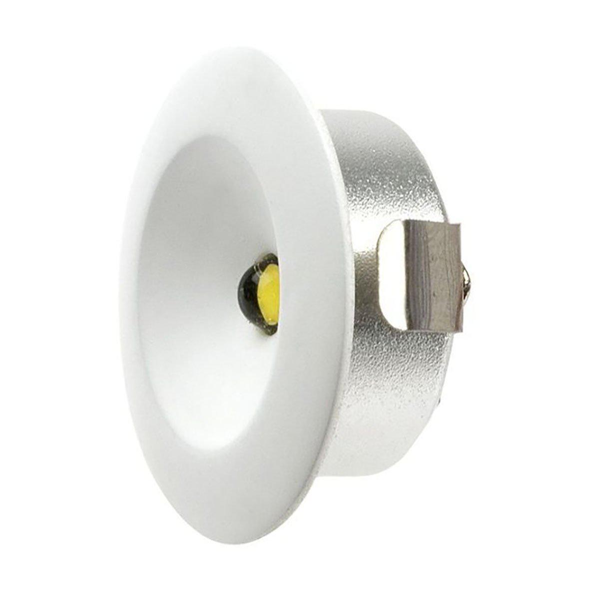 Q-33 Mini Downlight 2700K Hvit Fra Designlight - Mindre downlight p&aring; 1,2 W og en diameter p&aring; 32,5 mm, lavt energiforbruk og lang levetid.