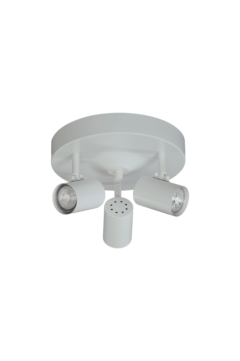 Hugin 3 Hvit spotlight Fra Aneta Lighting - Kan med fordel kombineres med våre andre lamper fra Hugin-familien.