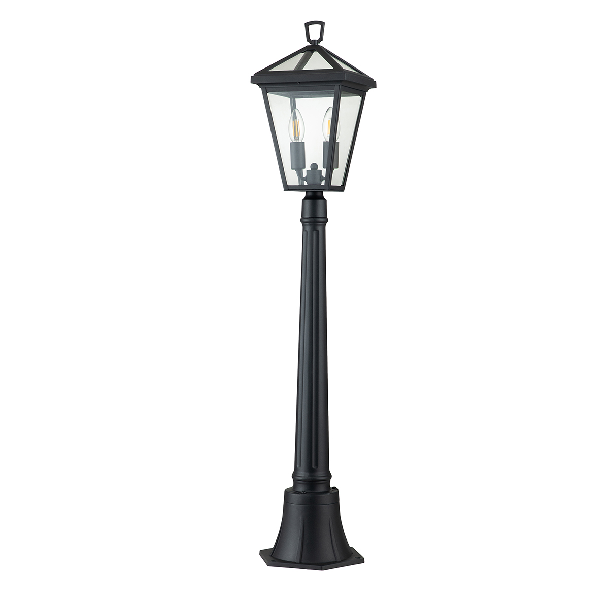 Alford Place 110cm Svart pullerter Fra Elstead Lighting - Alford Place &auml;r en stilren och klassisk pollare som ger din entr&eacute; eller tr&auml;dg&aring;rd en elegant touch.