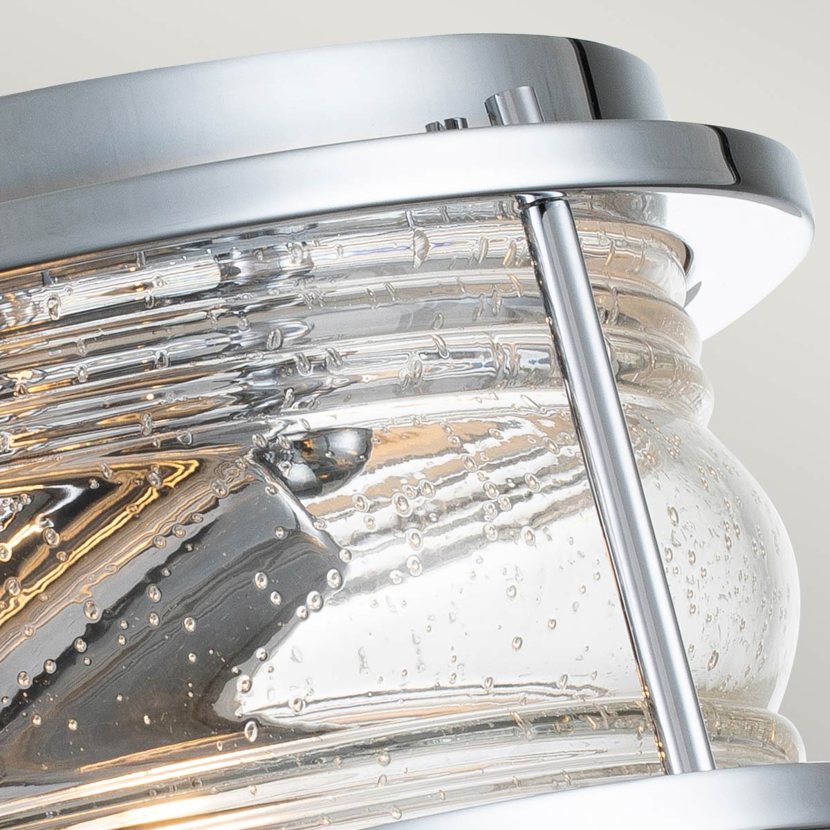 Ashland Bay Ø30 Krom baderomslampe Fra Elstead Lighting - Laget av stål og glass, tilbyr den en luksuriøs polert kromfinish og plass til to.