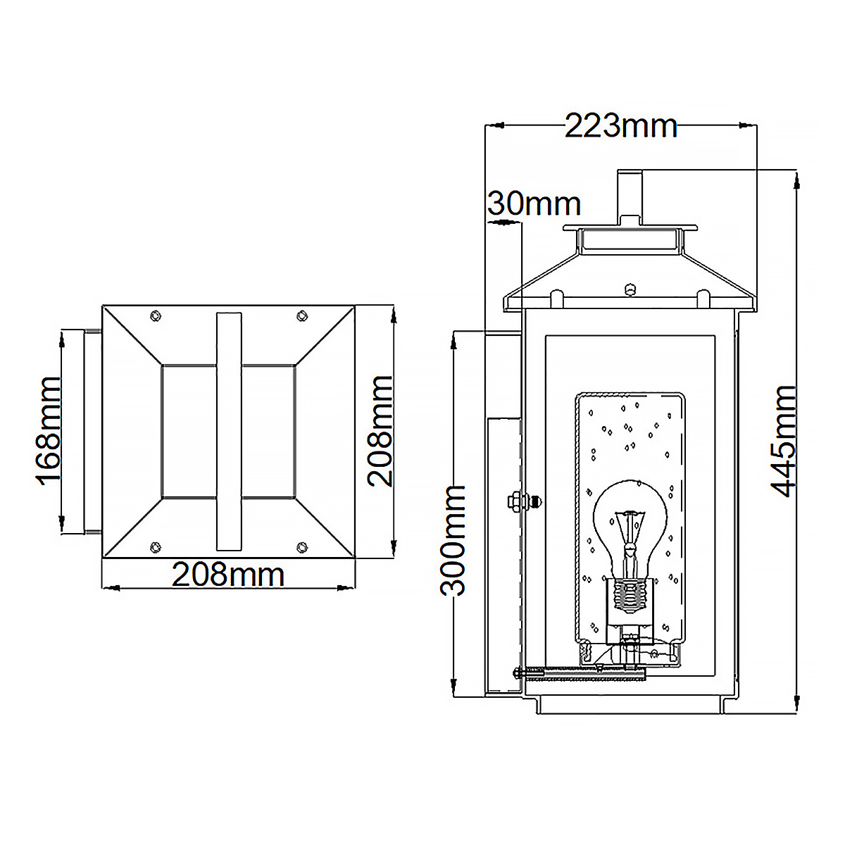 Atwater 45cm Messing utendørslampe Fra Elstead Lighting - Med IP44-klassning &auml;r Atwater skyddad mot fukt och v&auml;derp&aring;verkan, vilket g&ouml;r den till en elegant och l&aring;ngvarig l&ouml;sning f&ouml;r entr&eacute;er, uteplatser och tr&auml;dg&aring;rdsmilj&ouml;er.