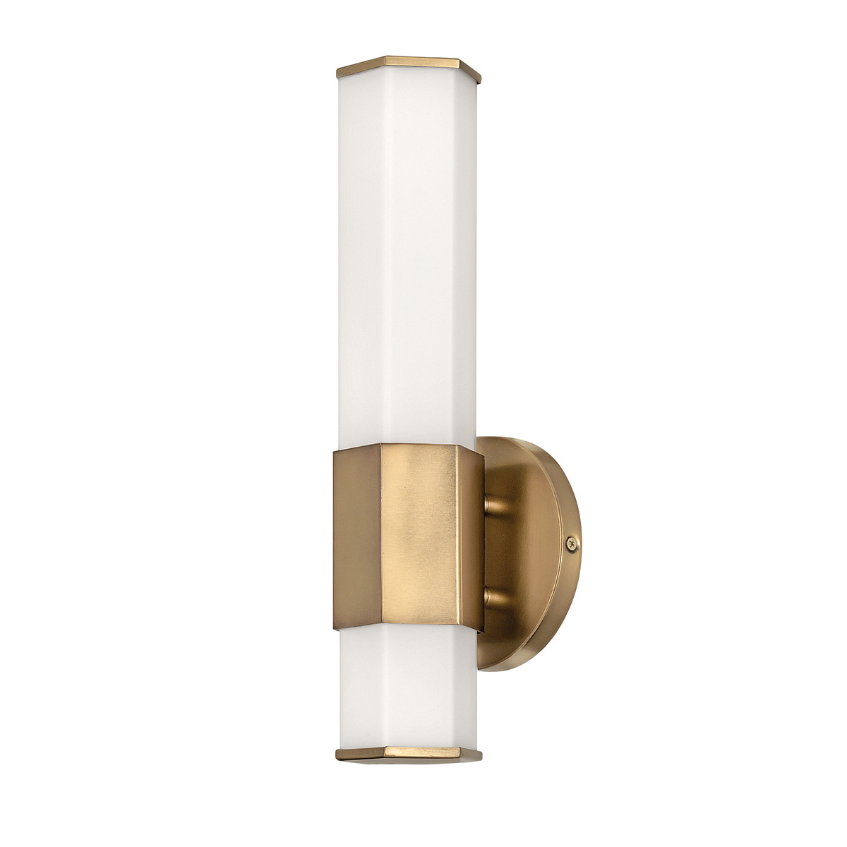 Facet 35cm Antikk messing baderomslampe Fra Elstead Lighting - Facet er en moderne og stilig baderomslampe som kombinerer funksjon og estetikk.