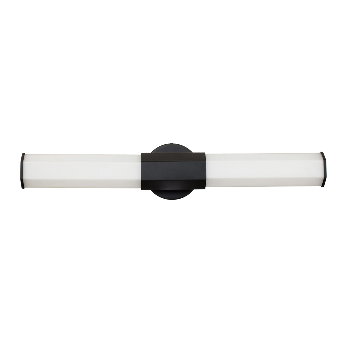 Facet 65cm Svart baderomslampe Fra Elstead Lighting - Facet er en moderne og stilig baderomslampe som kombinerer funksjon og estetikk.