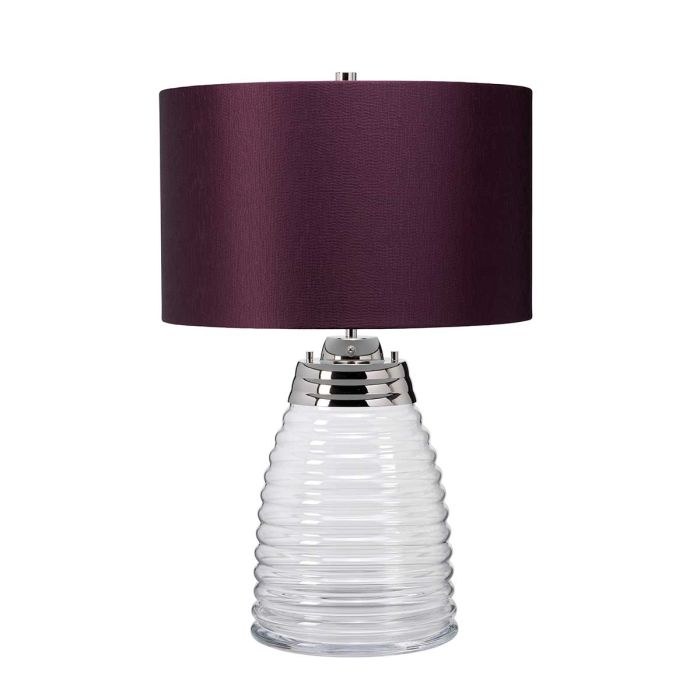 Milne 64cm Lilla bordlampe Fra Elstead Lighting - Till sk&auml;rmen beh&ouml;vs en E27 ljusk&auml;lla (ej inkluderad) och till basen ing&aring;r en utbytbar 8W LED GU10-lampa, som ger 560 lumen vid en f&auml;rgtemperatur p&aring; 3000K.