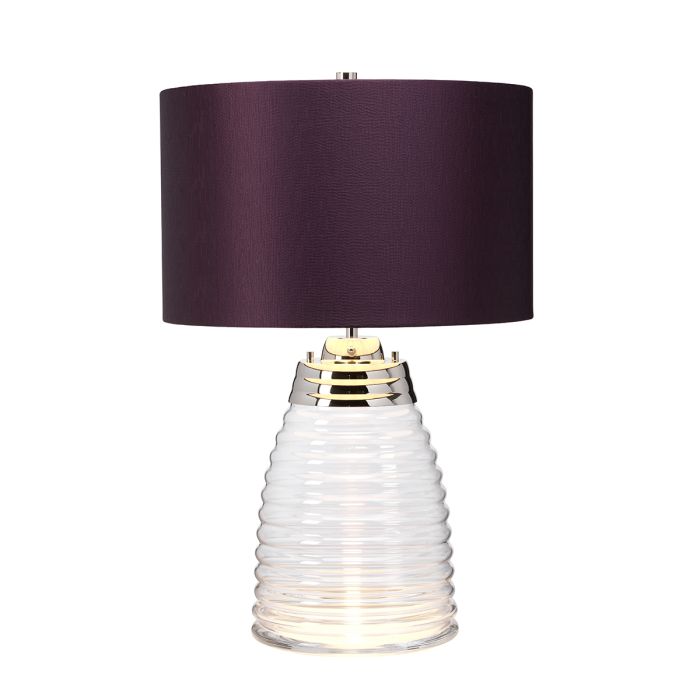 Milne 64cm Lilla bordlampe Fra Elstead Lighting - Till sk&auml;rmen beh&ouml;vs en E27 ljusk&auml;lla (ej inkluderad) och till basen ing&aring;r en utbytbar 8W LED GU10-lampa, som ger 560 lumen vid en f&auml;rgtemperatur p&aring; 3000K.