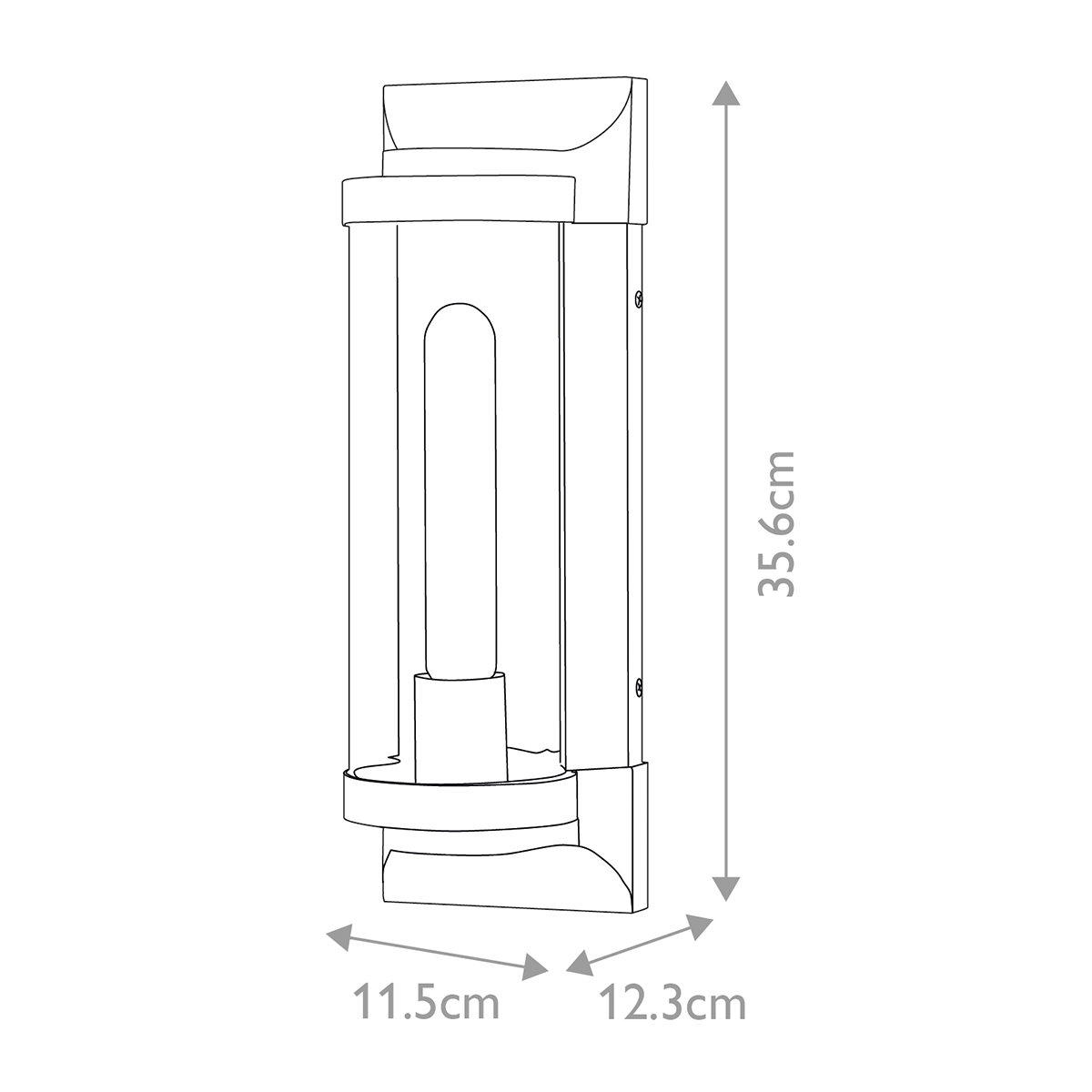 Pearson Bronse utendørslampe Fra Elstead Lighting - Tillverkad av aluminium, m&auml;ssing och glas, erbjuder den en robust och h&ouml;gkvalitativ konstruktion med en vacker bronsfinish.