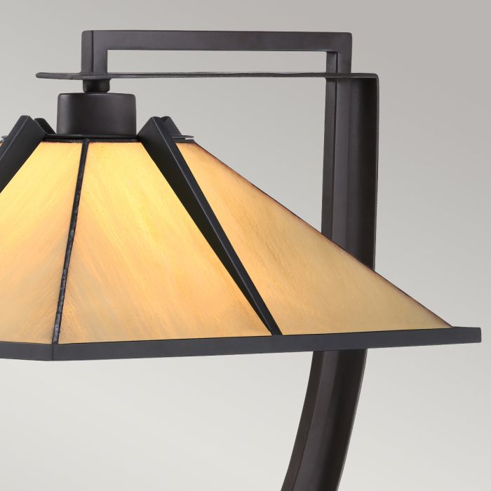 Pomeroy 55cm Bronse/gul Fra Elstead Lighting - Tiffany-lamper kommer i en rekke stiler, og Pomeroy er intet unntak.