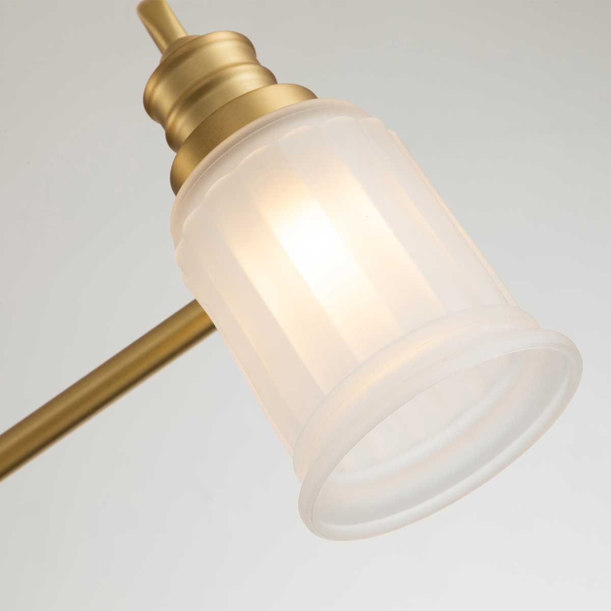 Swell 60cm Børstet messing baderomslampe Fra Elstead Lighting - Swell vegglampe i børstet messing er en stilig amerikansk klassiker, laget av stål med frostet glass.