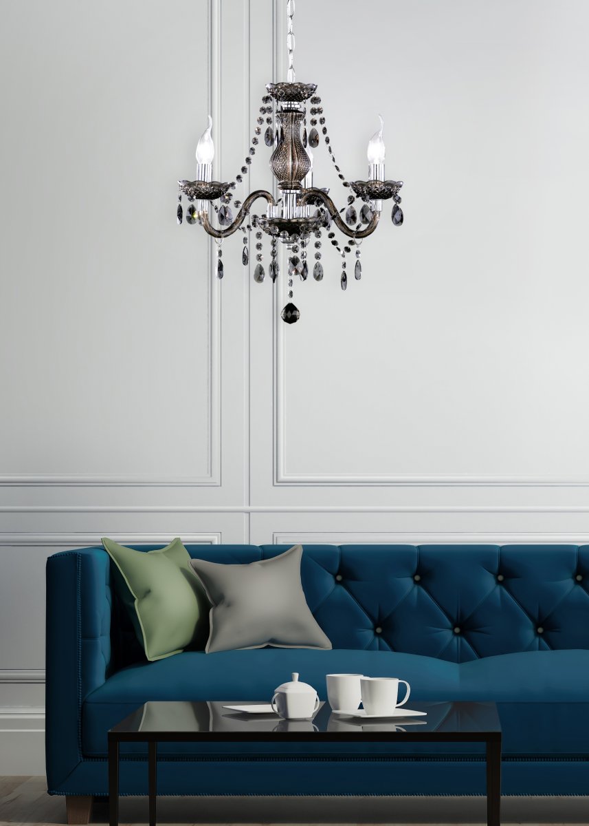 Luster Ø46 Svart Taklampe Fra Trio Lighting - 