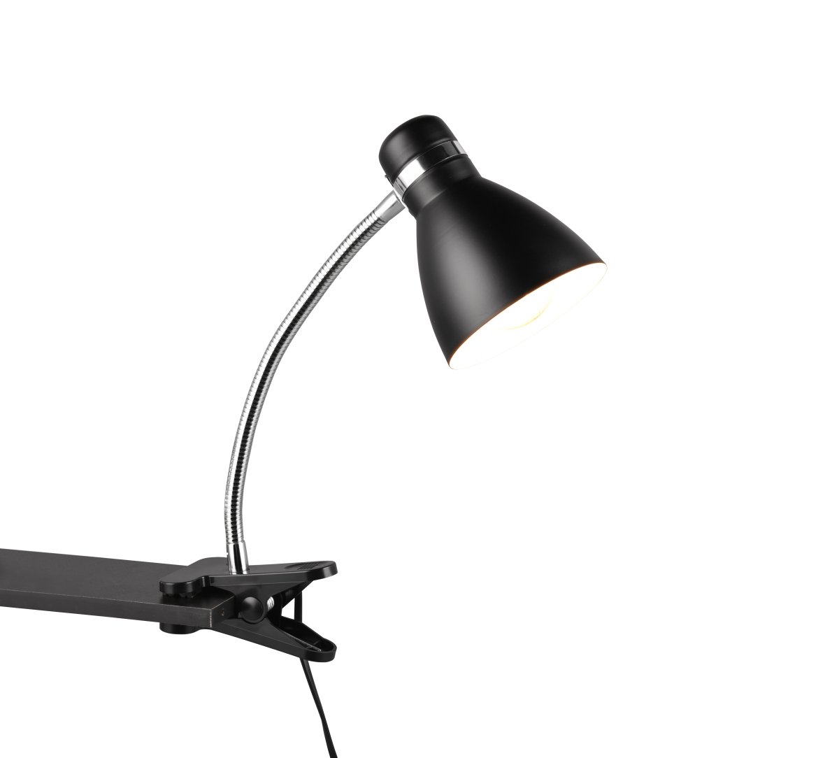 Harvey Svart klemmelampe Fra Trio Lighting - Armaturet i matt sort kan enkelt kombineres med ulike interiør- og fargekonsepter og passer godt inn i ditt interiør.