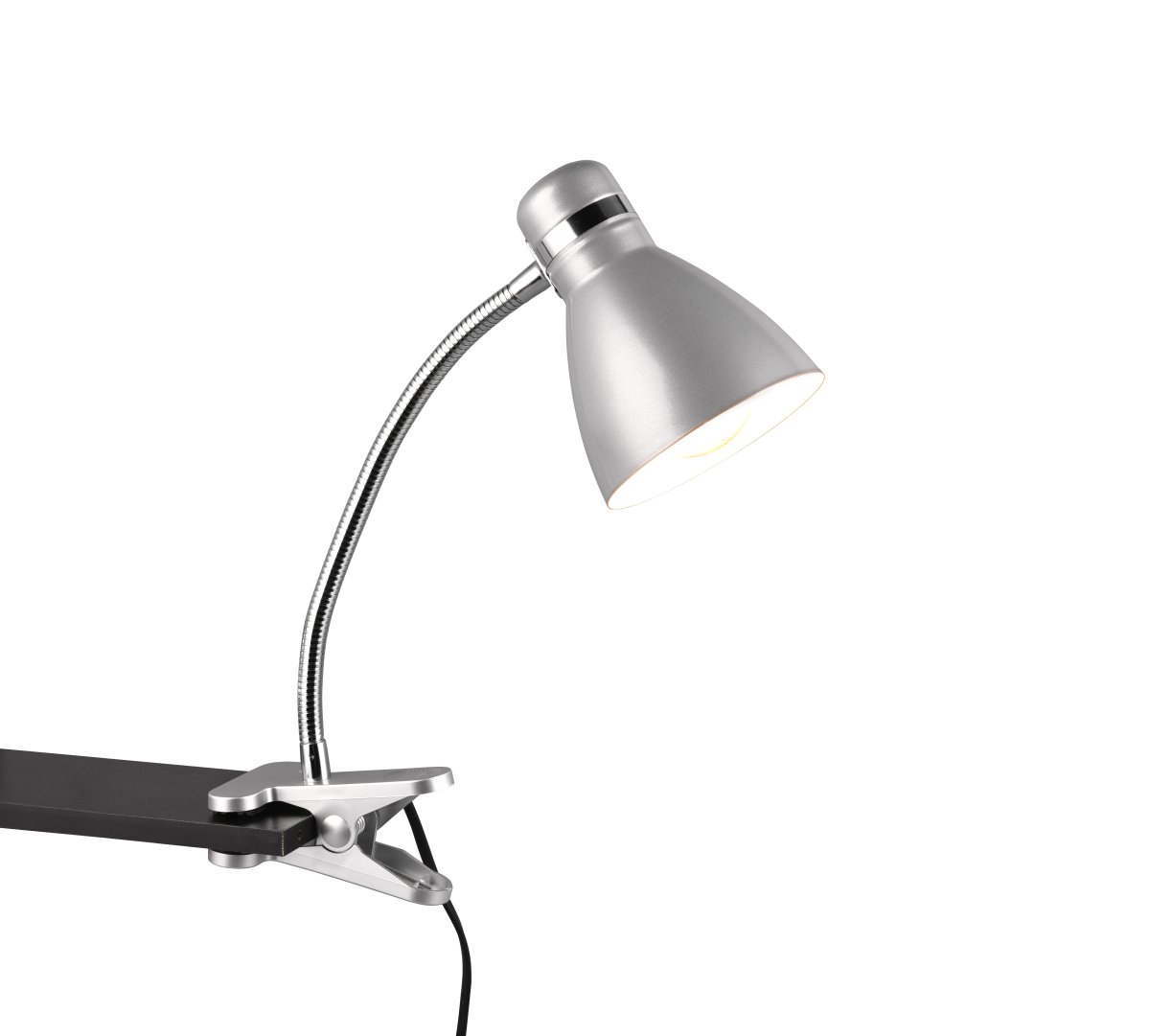 Harvey Grå klemmelampe Fra Trio Lighting - Armaturet i titanfarge kan enkelt kombineres med ulike interiør- og fargekonsepter og passer godt inn i ditt interiør.