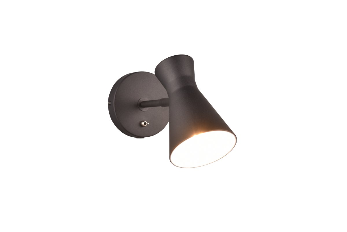 Enzo 16cm Svart leselampe Fra Trio Lighting - 