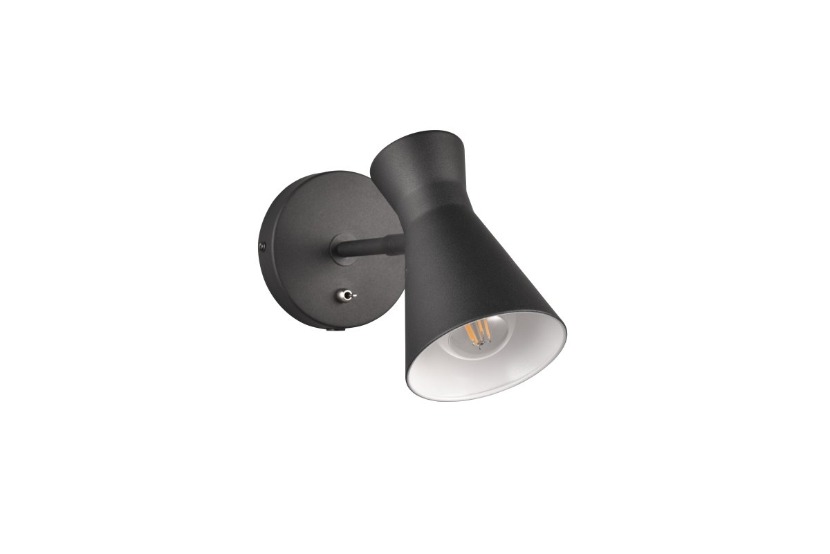 Enzo 16cm Svart leselampe Fra Trio Lighting - 