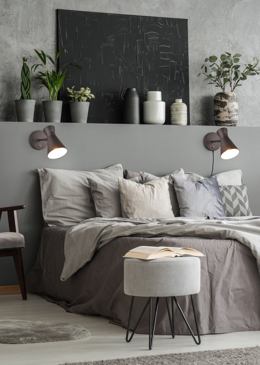 Enzo 16cm Svart leselampe Fra Trio Lighting - 