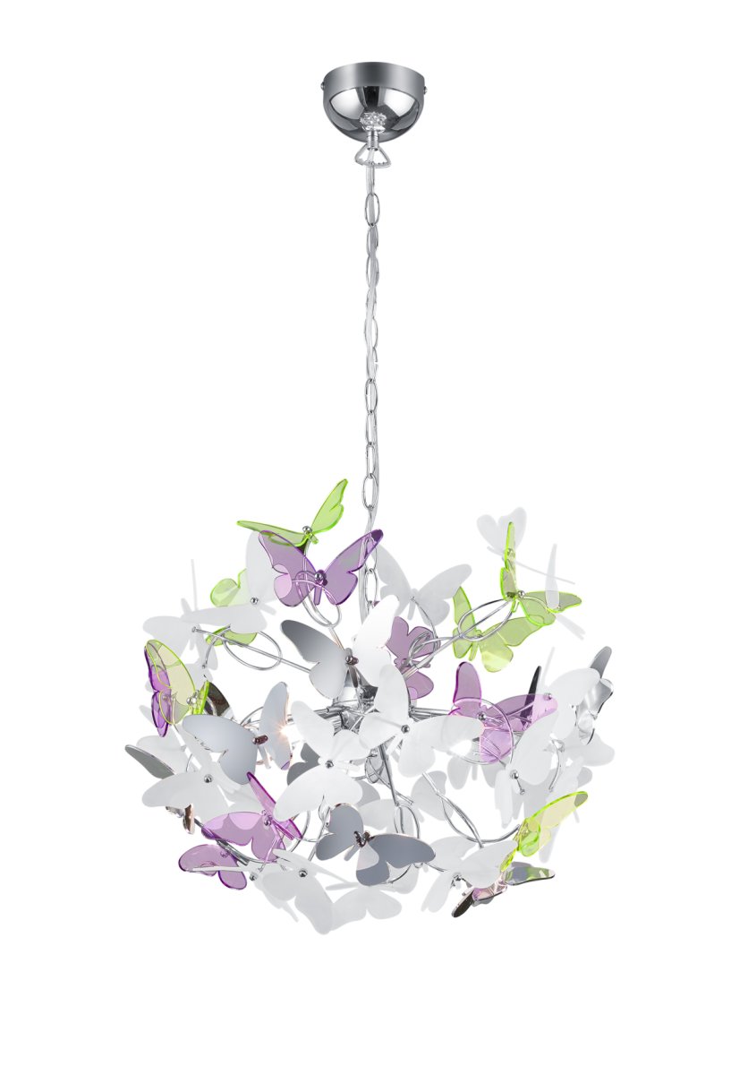 Butterfly Ø50 Flerfarget barnelampe Fra Trio Lighting - 