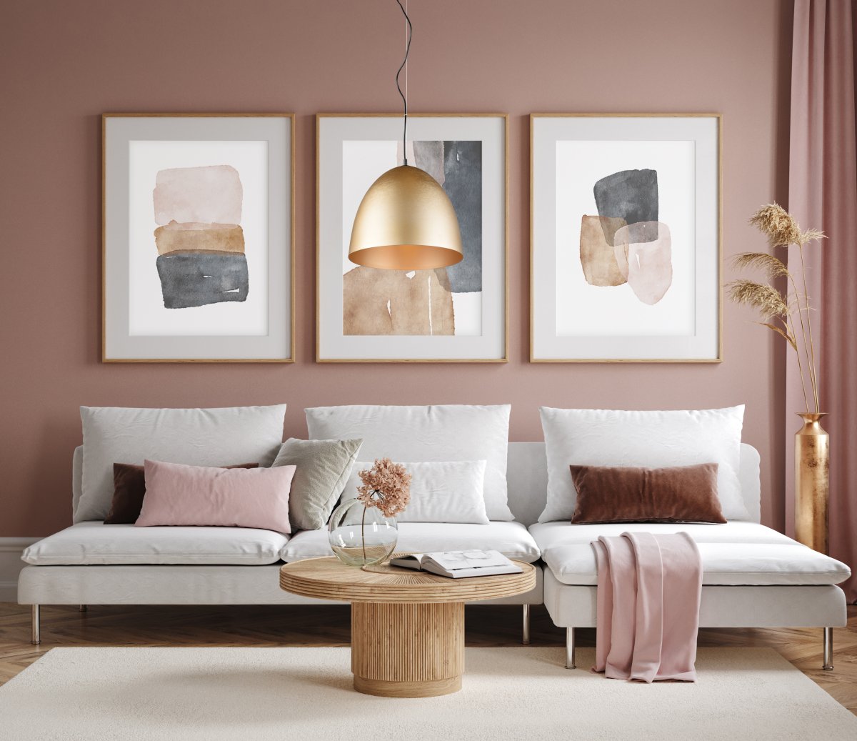 Tilda Ø40 Matt messing Taklampe Fra Trio Lighting - Tilda takpendelen kombinerer eleganse og modernitet i et stilig design som tiltrekker seg oppmerksomhet i alle rom.