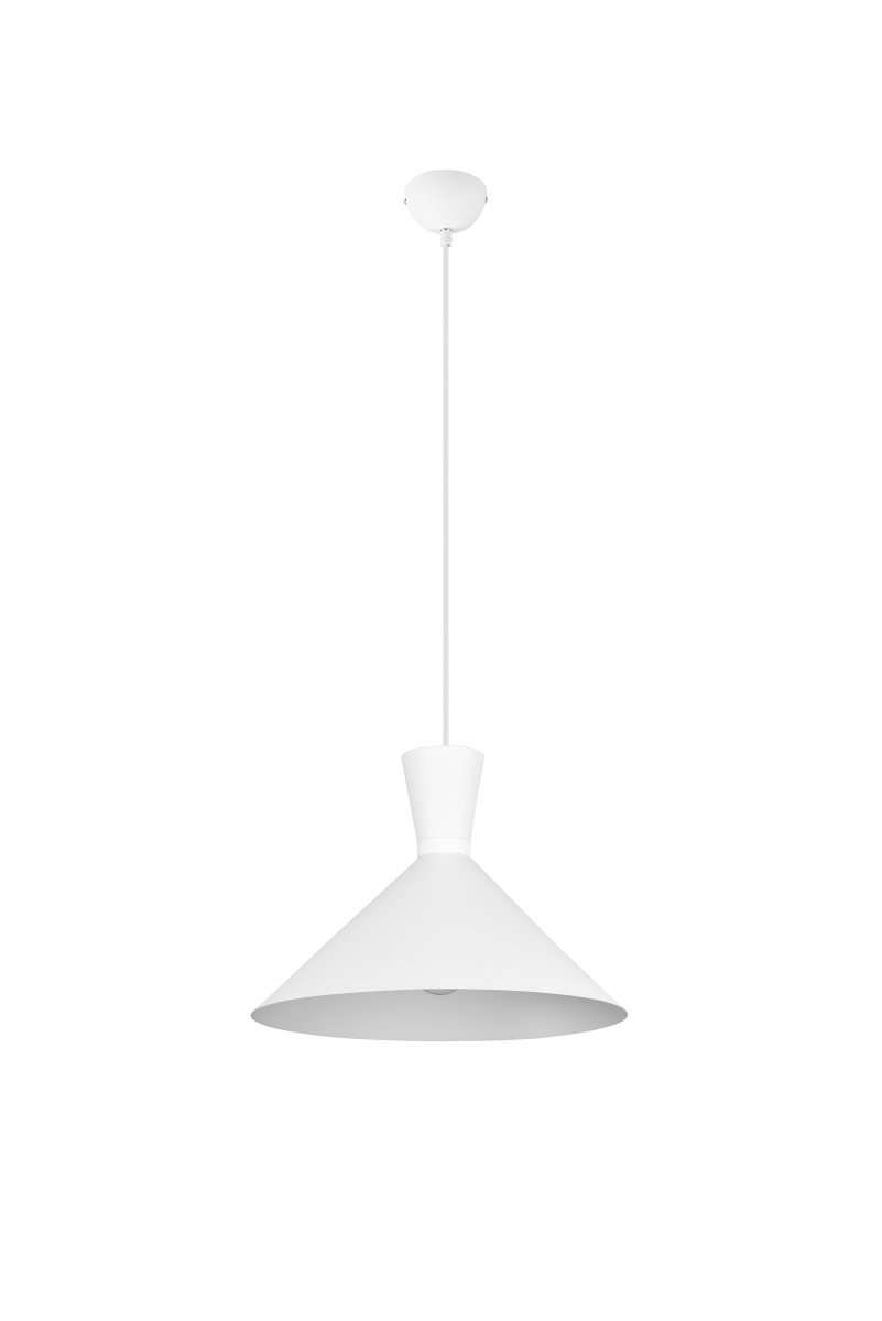 Enzo Ø35 Hvit Taklampe Fra Trio Lighting - Perfekt for å belyse bestemte områder, denne moderne armaturen passer like godt på kjøkkenet som i stuen.